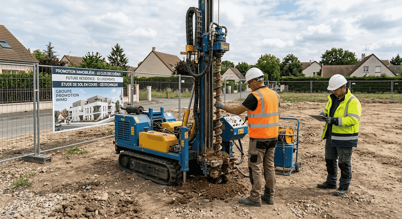 Analyse géotechnique du terrain pour lotissement Analyse géotechnique du terrain pour lotissement