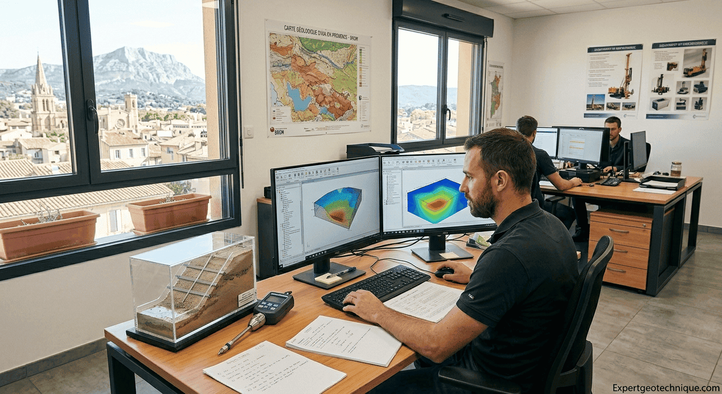 Exemple de bureau d’études géotechniques à Aix-en-Provence Exemple de bureau d’études géotechniques à Aix-en-Provence