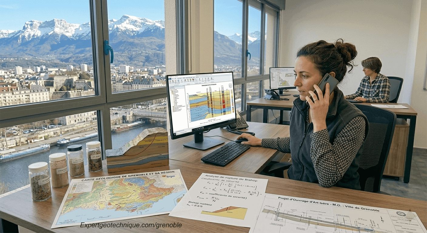 Exemple de bureau d’études géotechniques à Grenoble Exemple de bureau d’études géotechniques à Grenoble