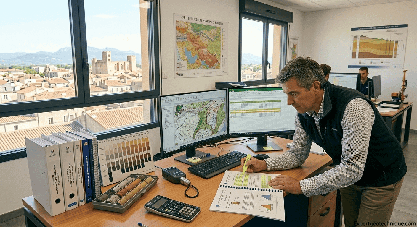 Exemple de bureau d’études géotechniques à Perpignan Exemple de bureau d’études géotechniques à Perpignan