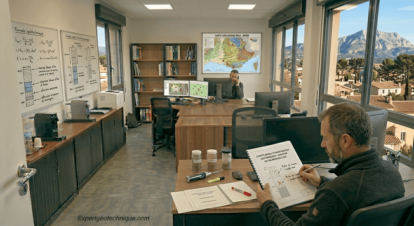 Exemple de bureau d’études géotechniques région Provence-Alpes-Côte d'Azur Exemple de bureau d’études géotechniques région Provence-Alpes-Côte d'Azur
